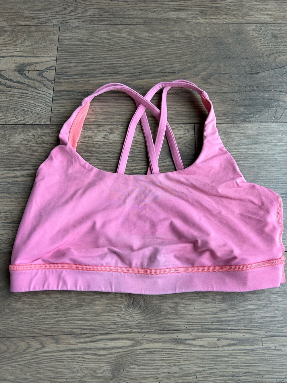 Lululemon Pink Strappy Sports Bra